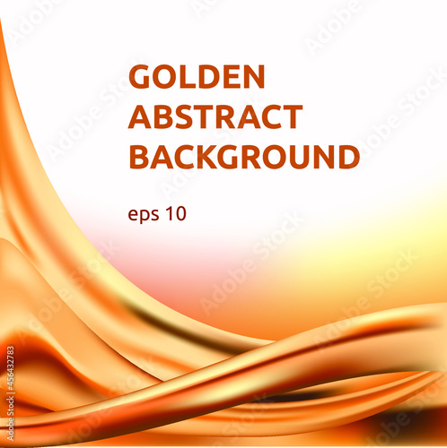 Vector golden abstract background for design of banners, cards and other things.