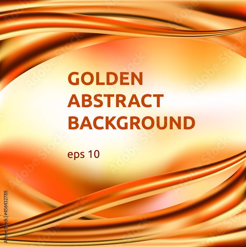 Vector golden abstract background for design of banners, cards and other things.