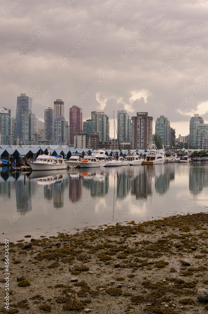 Obraz premium glass buildings and skyscrapers in vancouver, Canada