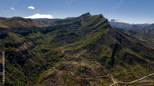 Obraz na płótnie Gunib village. Mountains of Dagestan. April 2021 w salonie