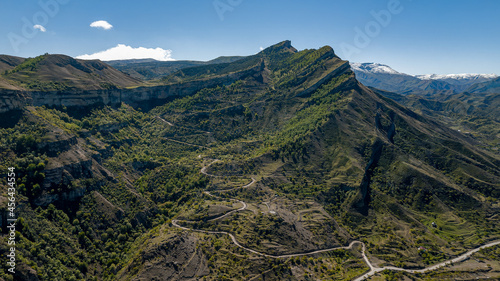 Obraz na płótnie Gunib village. Mountains of Dagestan. April 2021 w salonie