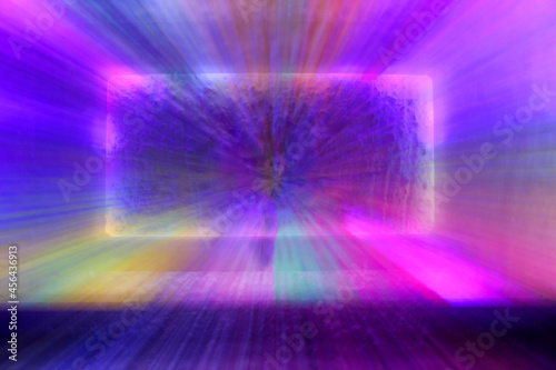 multi colored and abstract background with rays