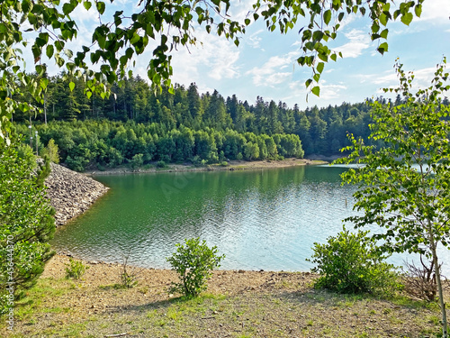 Lepenica lake near Fuzine or Lake Lepenica  Benkovac Fuzinski - Gorski kotar  Croatia  Umjetno jezero Lepenica ili akumulacijsko jezero Lepenica  Benkovac Fu  inski - Gorski kotar  Hrvatska 