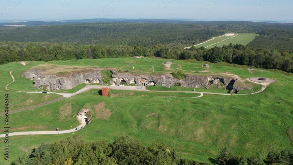 Vue aérienne du fort de Douaumont, France, Verdun Vue aérienne du fort de Douaumont, France, Verdun