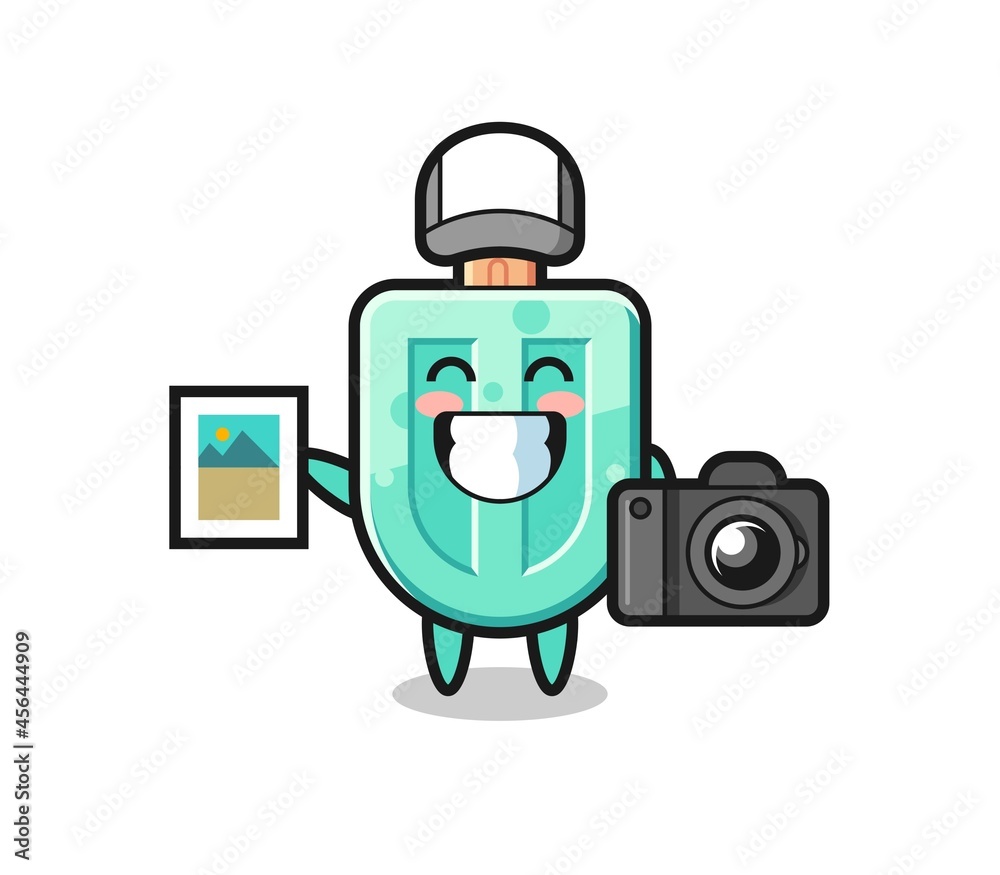 Character Illustration of popsicles as a photographer Character Illustration of popsicles as a photographer