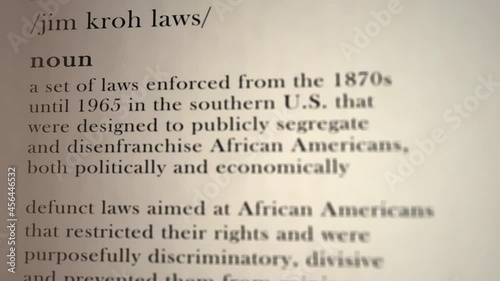 Jim Crow Laws Definition