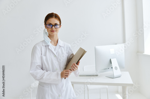 doctors in the medical office patient examination health care