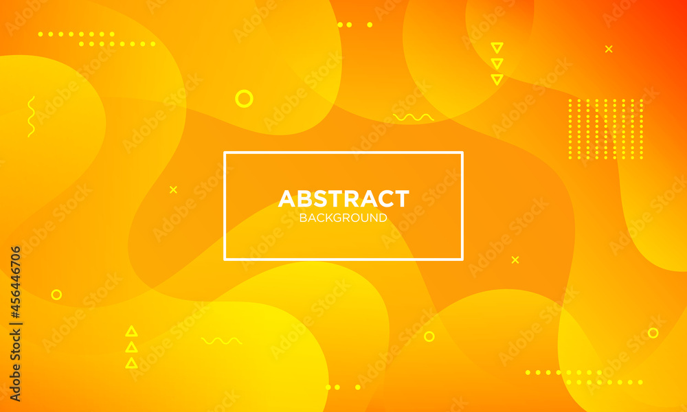 Abstract yellow wave geometric background. Modern background design. gradient color. Fluid shapes composition. Fit for presentation design. website, basis for banners, wallpapers, brochure, posters