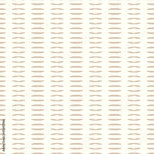 Minimal ecru jute plain vertical stripe texture pattern. Two tone washed out beach decor background. Modern rustic brown sand color design. Seamless striped distress shabby chic pattern. 