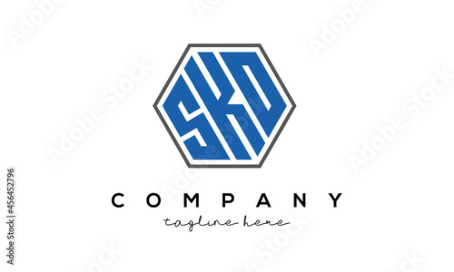 SKO creative polygon logo victor template