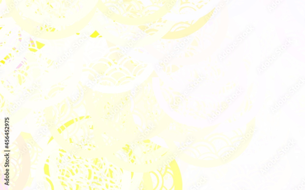 Obraz premium Light Pink, Yellow vector Modern abstract illustration with colorful water drops.