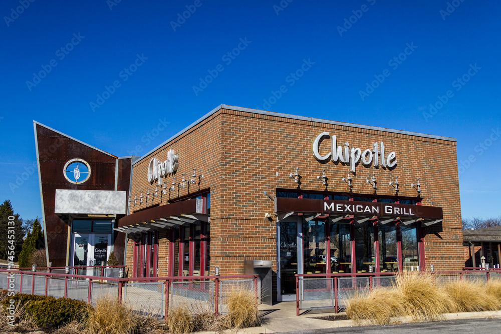 Chipotle Mexican Grill Restaurant. Chipotle is a chain of burrito and taco  bowl restaurants. Stock Photo | Adobe Stock
