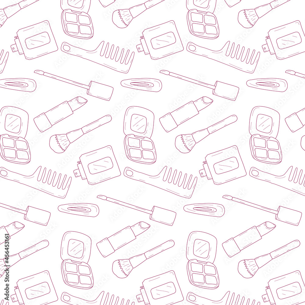 Hand drawn lines Make up Pattern