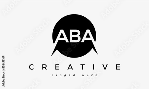 ABA creative circle letter logo design victor
