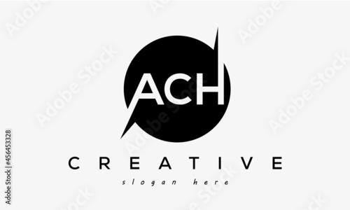 ACH creative circle letter logo design victor