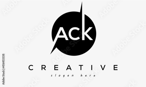 ACK creative circle letter logo design victor