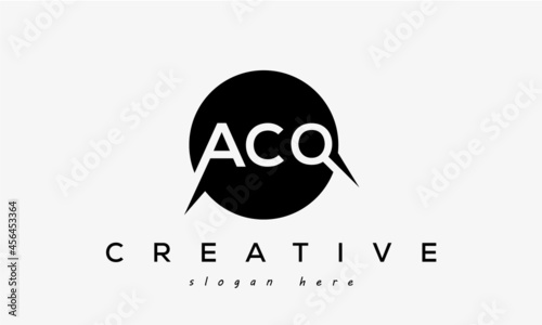 ACQ creative circle letter logo design victor photo