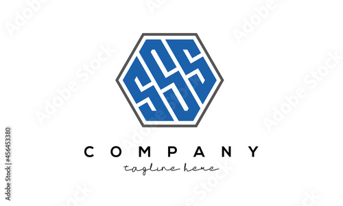 SSS creative polygon logo victor template