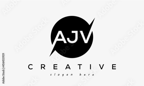 AJV creative circle letter logo design victor photo