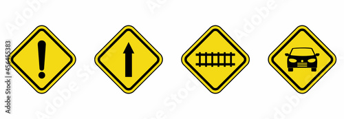 Free Download warning traffic sign icon, warning traffic sign vector, warning traffic sign symbol - GFXLoad