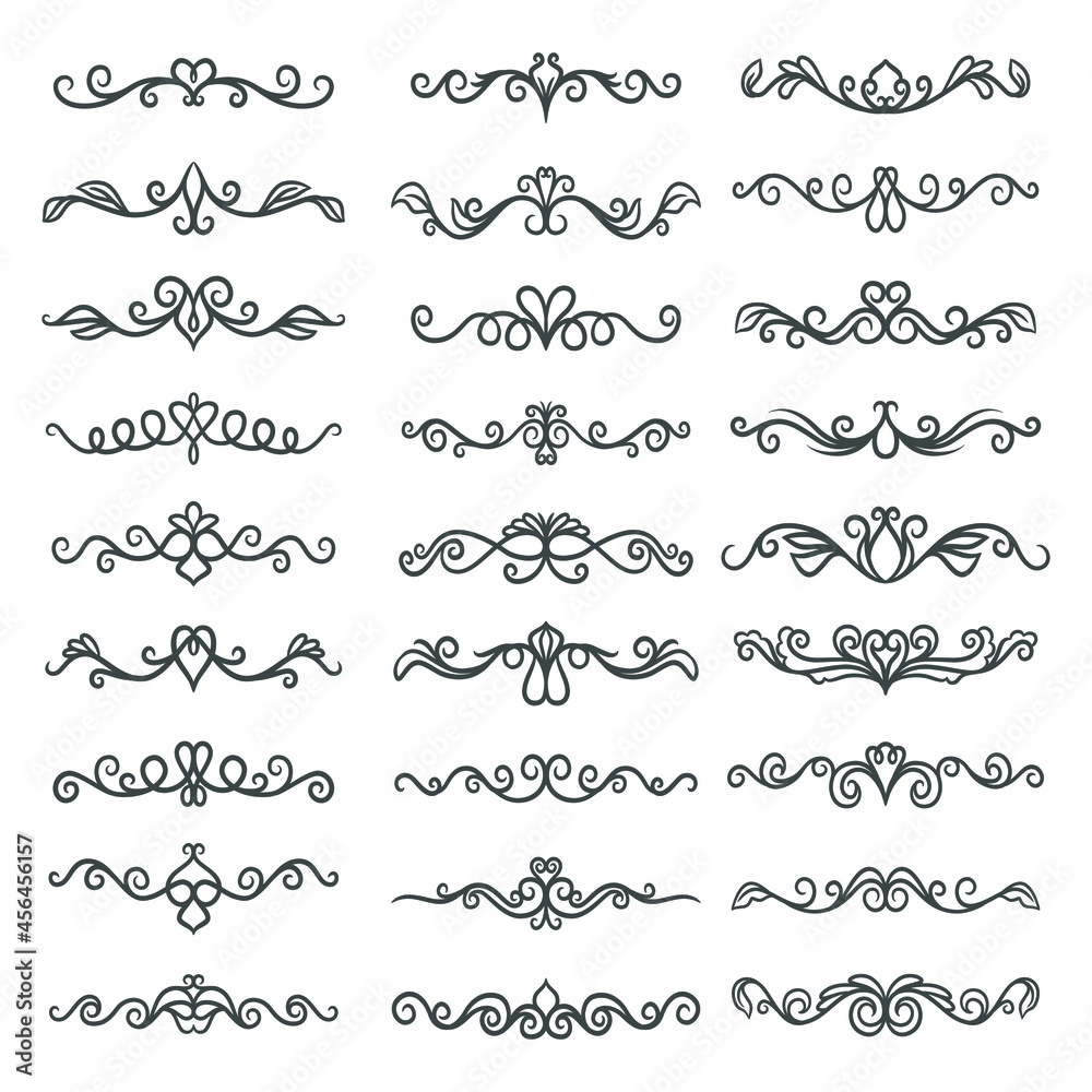 Borders and dividers decorative ornate elements Borders and dividers decorative ornate elements