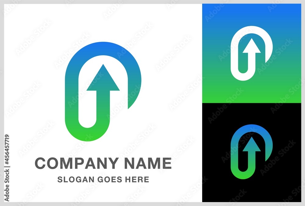 Monogram Letter P Arrow Business Company Stock Vector Logo Design Monogram Letter P Arrow Business Company Stock Vector Logo Design