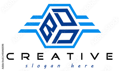 emblem badge with wings BDD letter  logo design vector, business logo, icon shape logo, stylish logo template