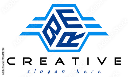 emblem badge with wings BER letter  logo design vector, business logo, icon shape logo, stylish logo template