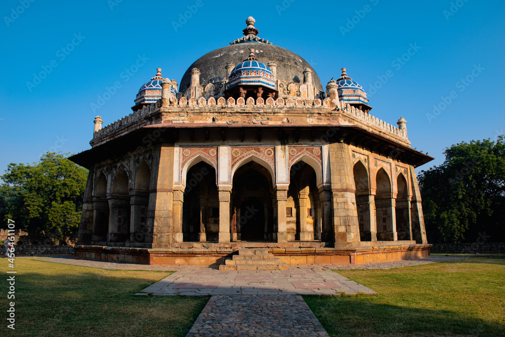 Tomb of Isa Khan located inside the premises of Humayun's Tomb in New Delhi