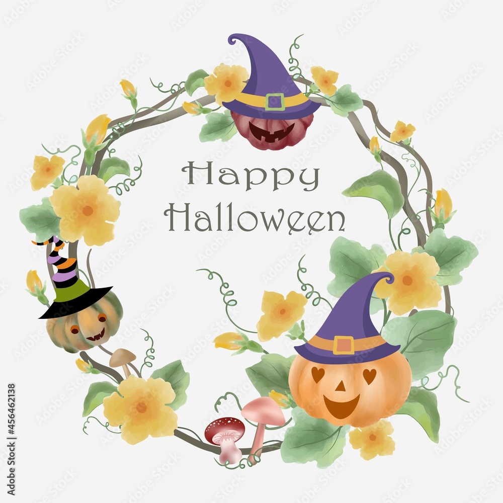 Fototapeta premium Happy Halloween card