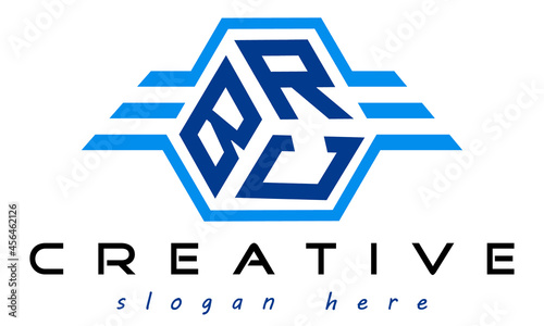 emblem badge with wings BRC letter  logo design vector, business logo, icon shape logo, stylish logo template