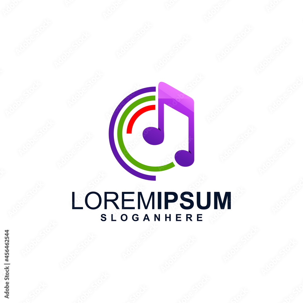 Play music logo design Play music logo design