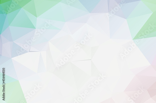 Abstract triangulation geometric white and light green background ,application and web origami style