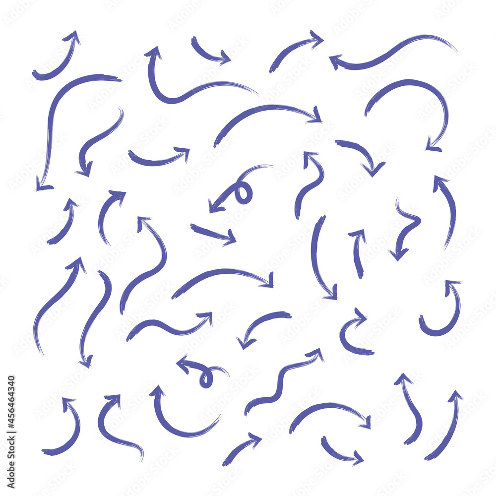 Fototapeta premium Arrow Brush strokes Collection