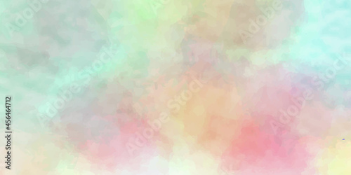 Abstract watercolor colorful pastel paint background by blue green purple pink colors with liquid fluid texture for background, banner