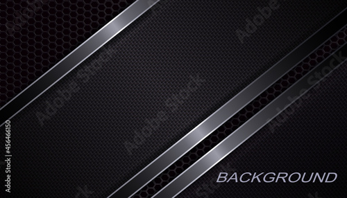 Abstract background texture, dark slanting curtains with shiny edging