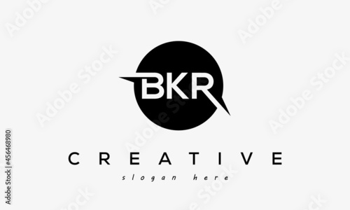 BKR creative circle letters logo design victor photo