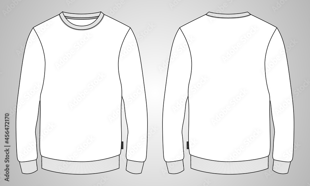 CAD illustration. Sweater fashion 