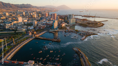 Vistas aéreas de la ciudad de Antofagasta de Chile