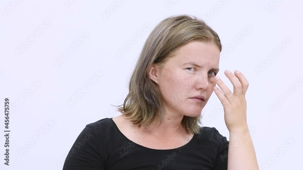 Portrait of the woman victim of domestic violence and abuse Portrait of the woman victim of domestic violence and abuse