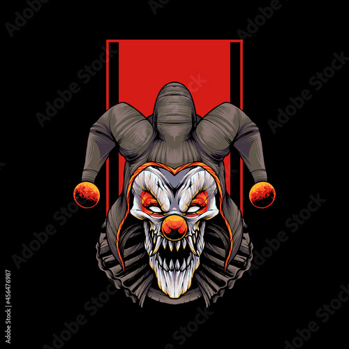 evil clown Illustration