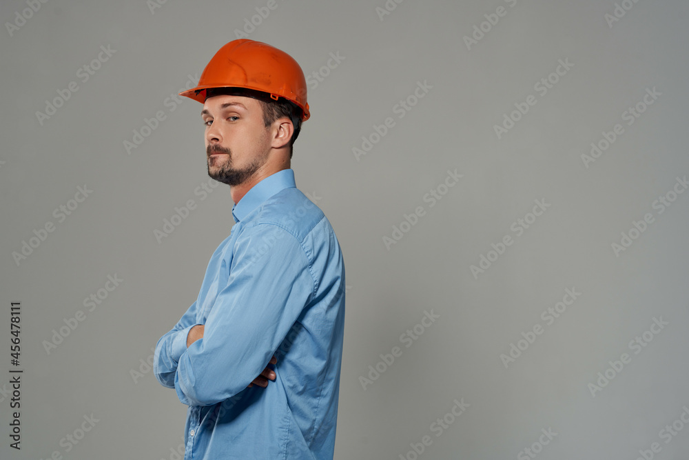 man engineer Professional Job light background man engineer Professional Job light background
