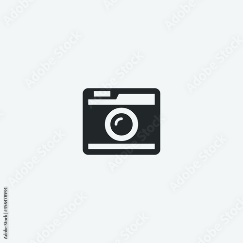 Camera vector icon illustration sign