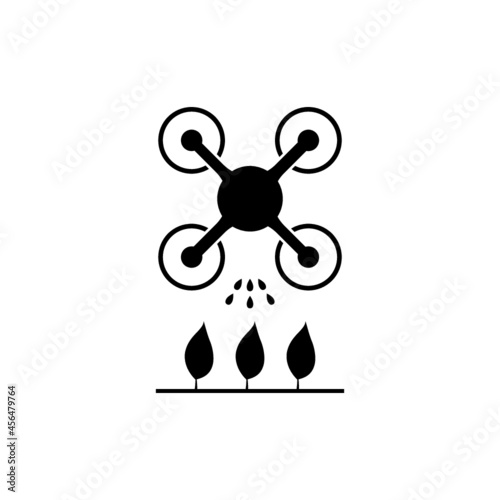 Cultivation drone icon isolated on white background