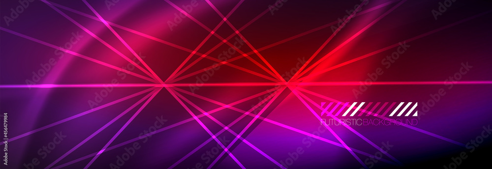 Neon dynamic beams vector abstract wallpaper background. Wallpaper background, design templates for business or technology presentations, internet posters or web brochure covers Neon dynamic beams vector abstract wallpaper background. Wallpaper background, design templates for business or technology presentations, internet posters or web brochure covers