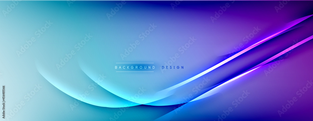 Abstract background. Shadow lines on bright shiny gradient background. Abstract background. Shadow lines on bright shiny gradient background.