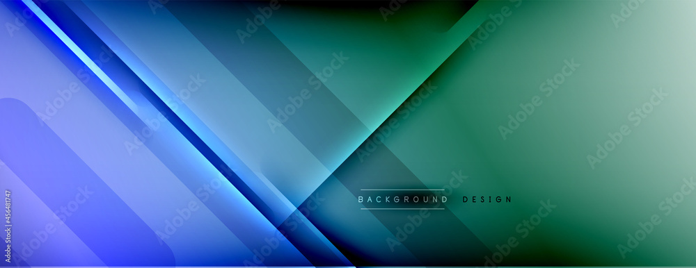 Abstract background. Shadow lines on bright shiny gradient background. Abstract background. Shadow lines on bright shiny gradient background.