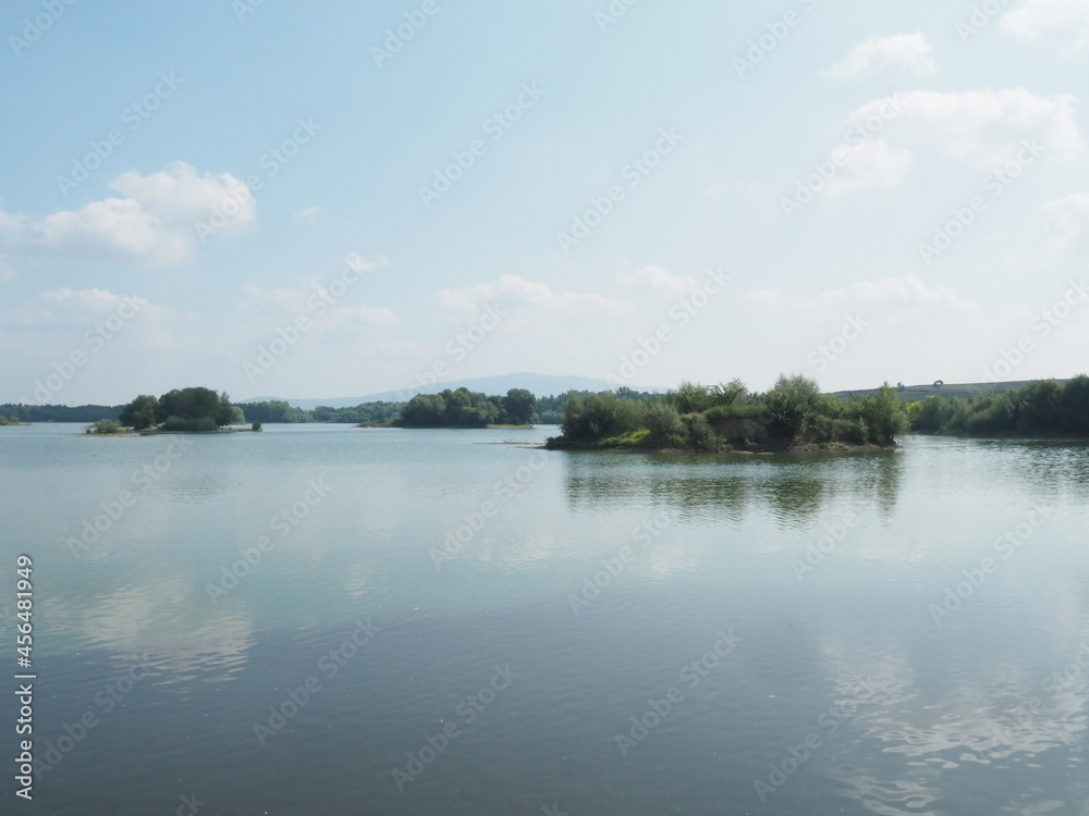 lake and clouds