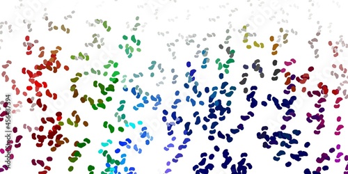 Light multicolor vector pattern with abstract shapes.