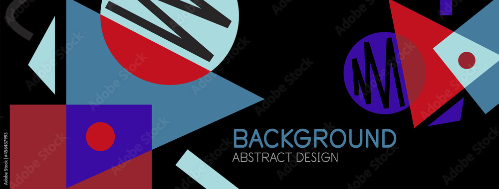 Abstract background with blocks, lines, geometric shapes. Techno or business concept for wallpaper, banner, background, landing page Abstract background with blocks, lines, geometric shapes. Techno or business concept for wallpaper, banner, background, landing page
